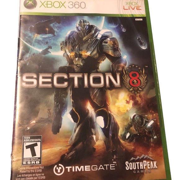 XBOX 360 game SECTION 8 Tested no manual - Picture 1 of 4